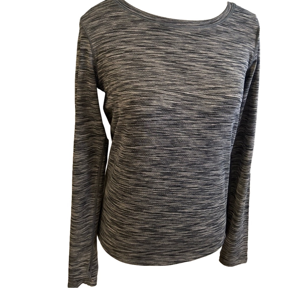 Zyia size small black washed slit back top